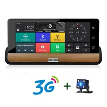 7 Inch IPS Car DVR Full HD 1080P Dual Lens With Rear View Camera Video Recorder
