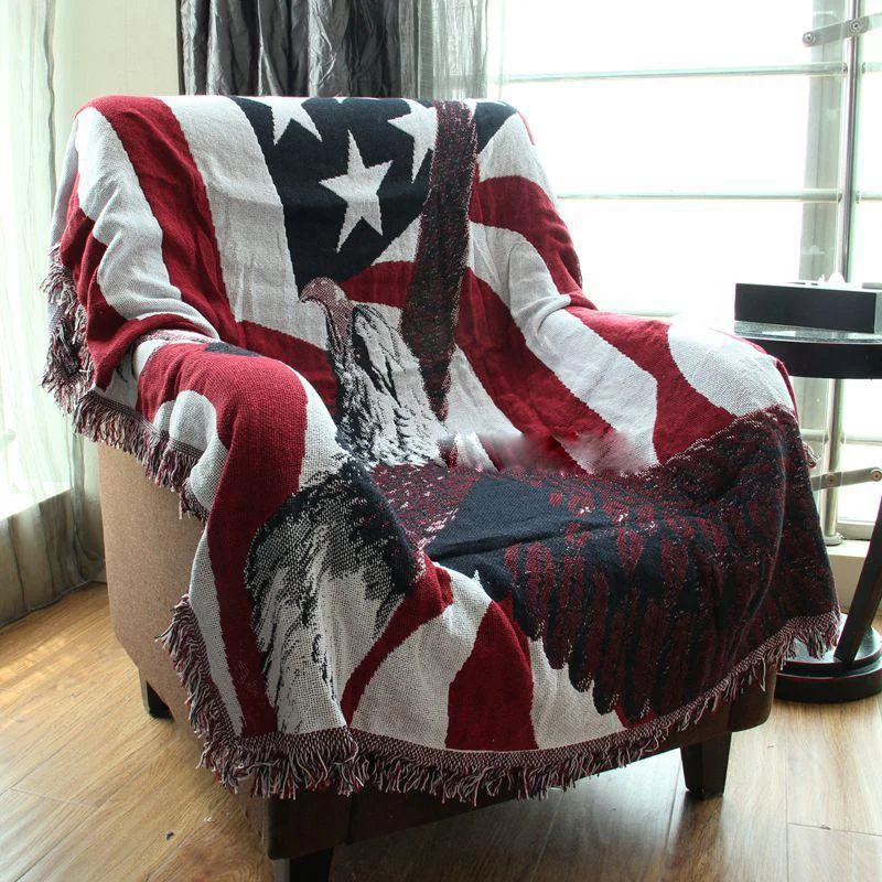 

Practical Colorful Cotton Blanket Super Soft Sofa Decorative Slipcover Throws On Sofa/Bed/Plane Travel Blankets YHE002