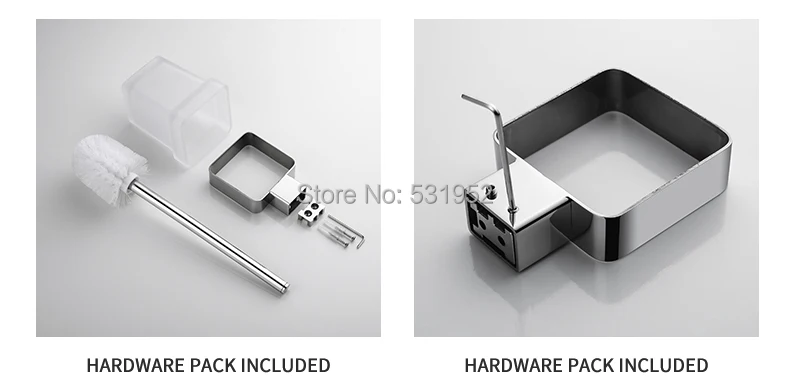 Квадратная туалетная щетка для ванной комнаты с держателем стеклянная чашка настенное крепление современный стиль туалетная щетка полированные аксессуары для ванной комнаты