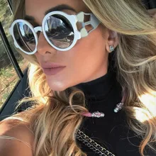 Ретро Круглые стимпанк Солнцезащитные очки для мужчин и женщин Модные Оттенки UV400 Винтажные Очки 45666