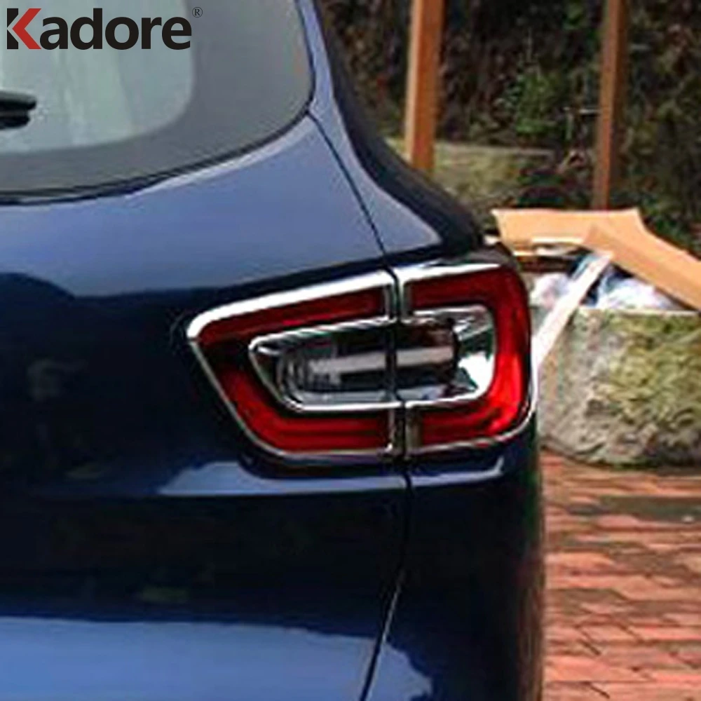 

For Renault Kadjar 2016-2018 2019 ABS Chrome Rear Tail Light Lamps Cover Trim Taillight Decoration Sticker Car Accessories