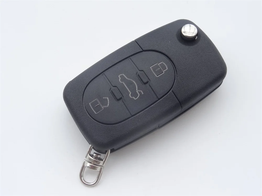 AUTEWODE 3 кнопки дистанционного ключа Shell подходит для Audi A2 A3 A4 A6 A8 TT Uncut брелок случай
