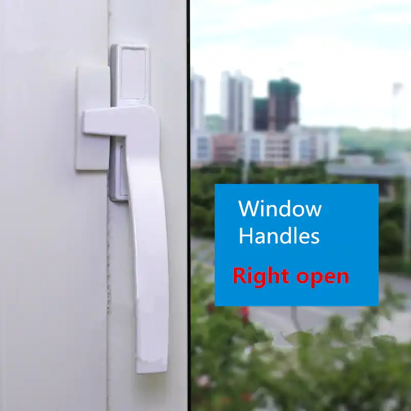 Белая Замена UPVC оконные ручки правая/рука цинковый сплав оконная фурнитура дверная ручка - изображение