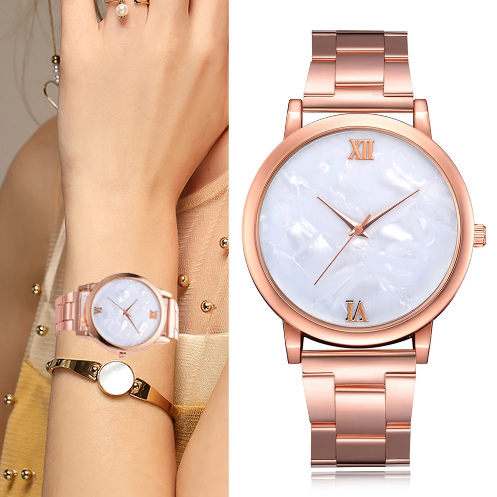 

Lvpai Brand Women Watches Luxury Rose Gold Metal Band Bracelet Quartz Wrist Watch Fashion Ladies Dress Business Clock