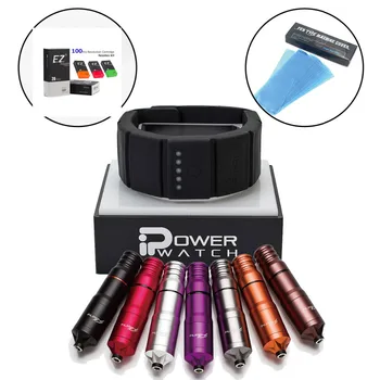 

EZ Filter V2 Rotary Tattoo Machine Pen with New Ipower Watch Power Supply 100pcs Revolution Cartridge Needles Kits Tattoo Supply