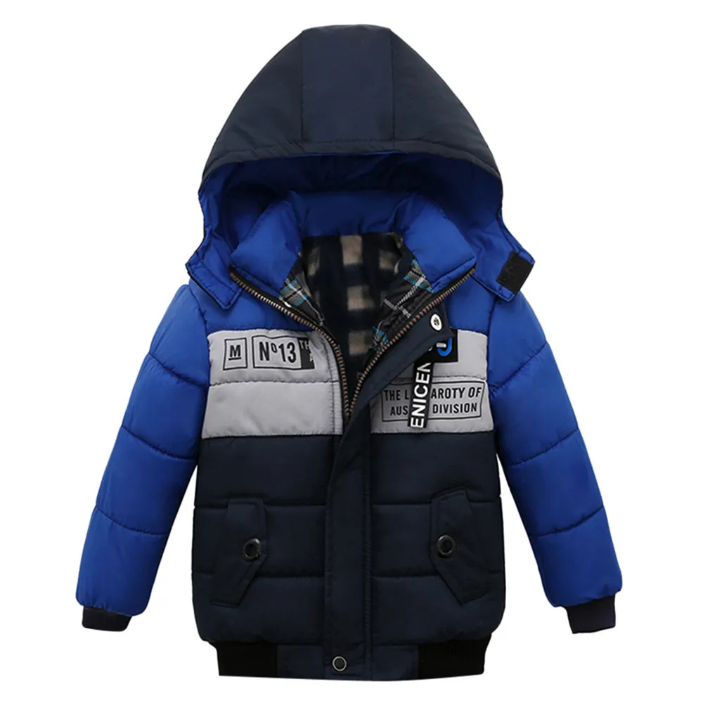 

children jacket Outerwear Boy and Girl autumn Warm Down Hooded Coat teenage parka kids winter jacket 2-13 years Dropshipping #S