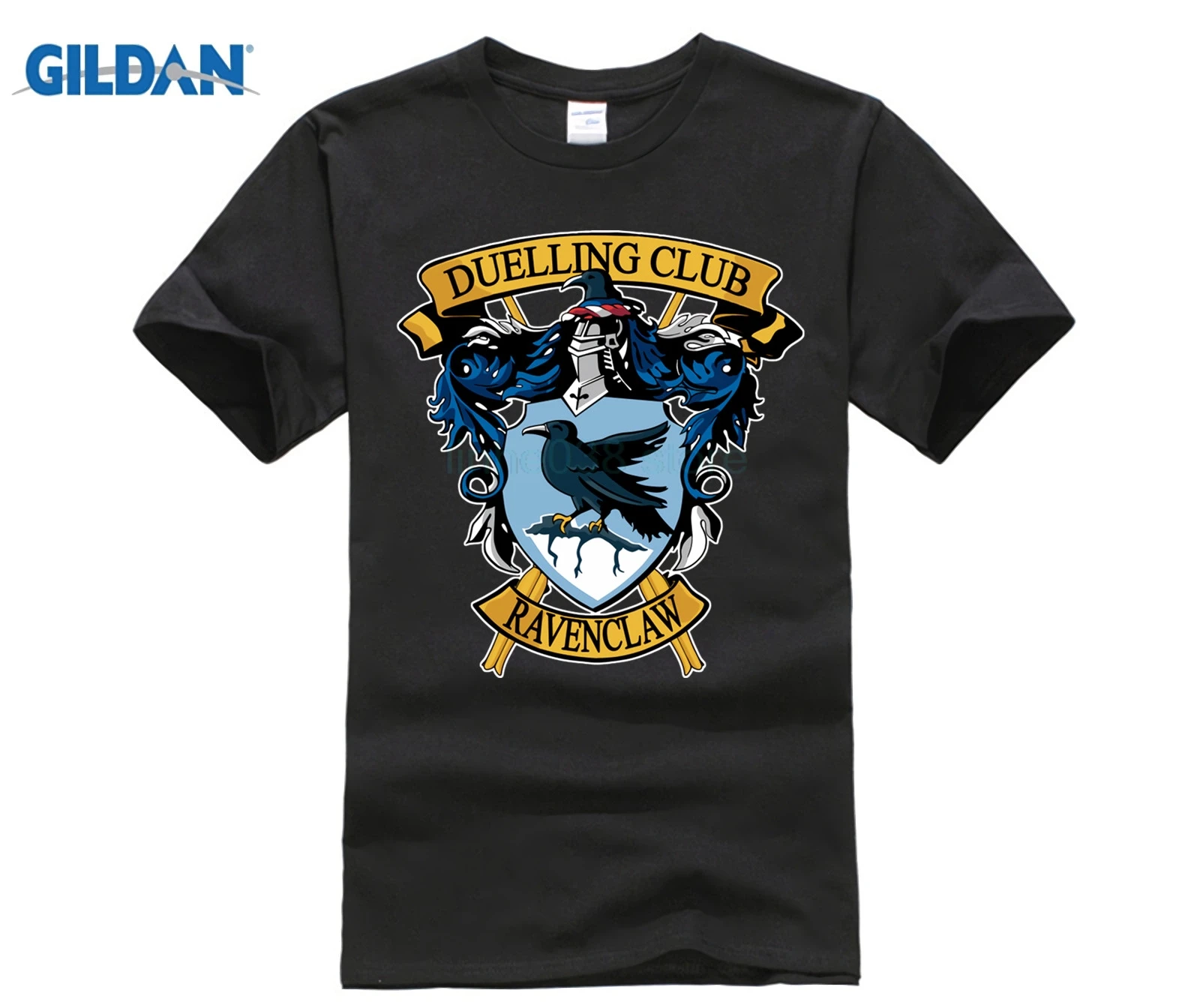

New cotton T-shirt men's round neck short-sleeved casual T-shirt harry tee Ravenclaw Duelling Club T-Shirt potter top