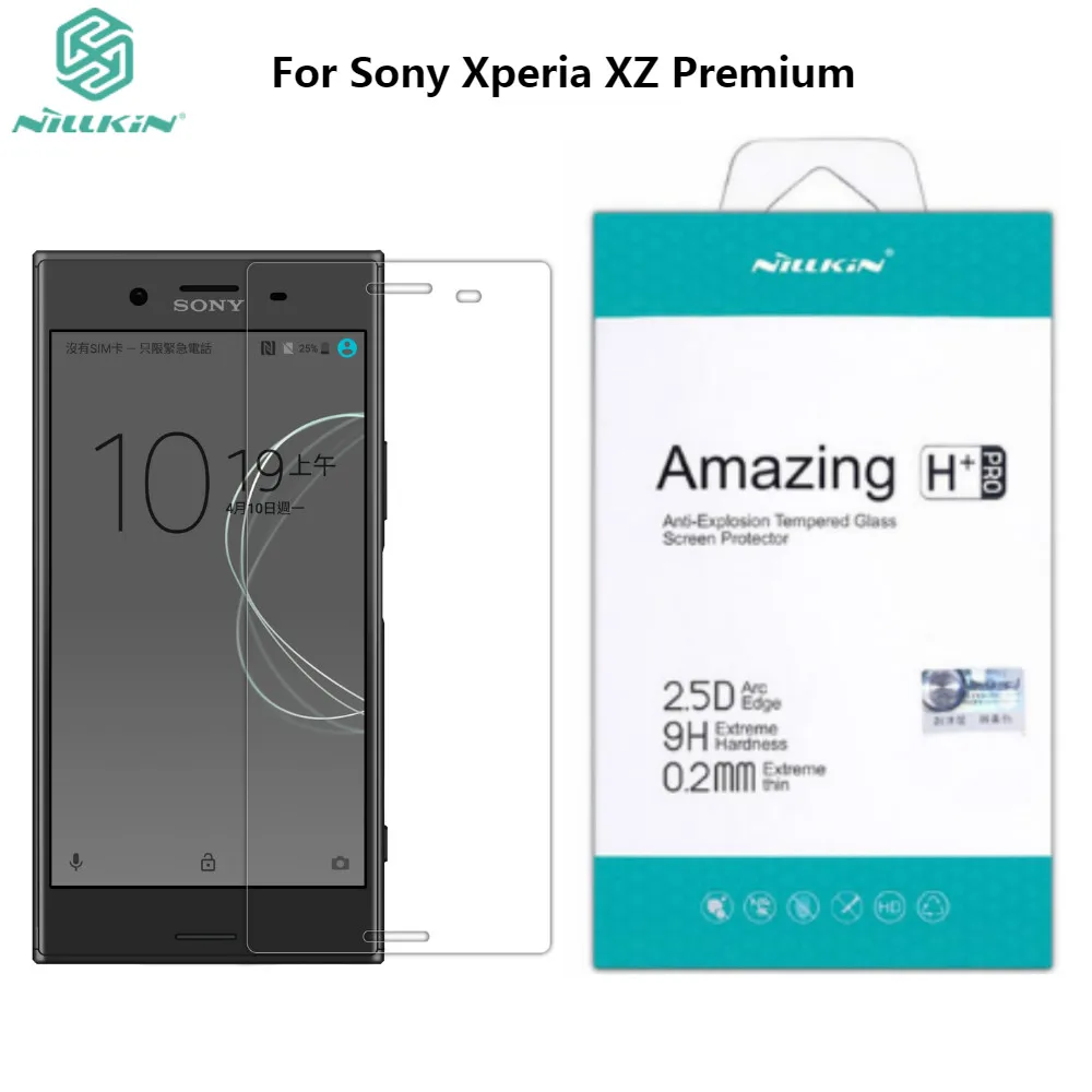 For Sony Xperia XZ Premium NILLKIN Amazing H+PRO Anti-Explosion 9H Tempered Glass Screen Protector For Sony Xperia XZP 5.5 inch