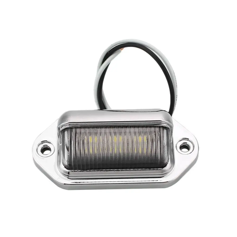 

LED License Plate Light 6LED 10-30V License Number Plate Light Boat Trucks Trailer Interior Lamp