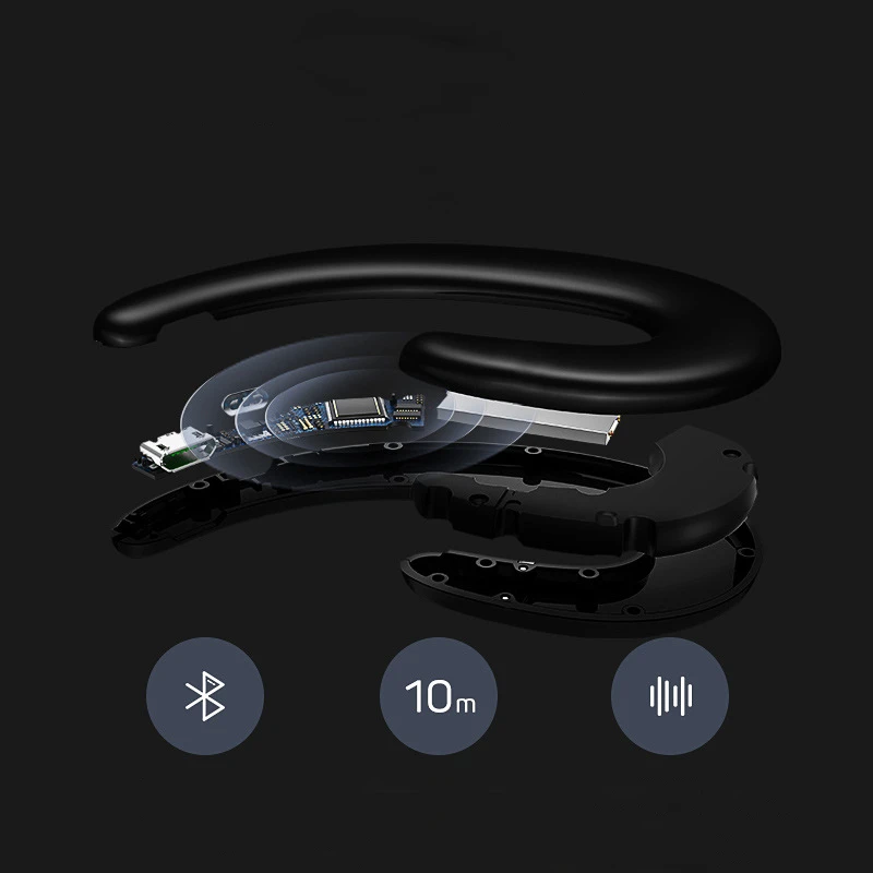 Беспроводные наушники, Bluetooth наушники, ушные крючки, безболезненная гарнитура для iPhone, Xiaomi, samsung, наушники для костной проводимости, Bluetooth