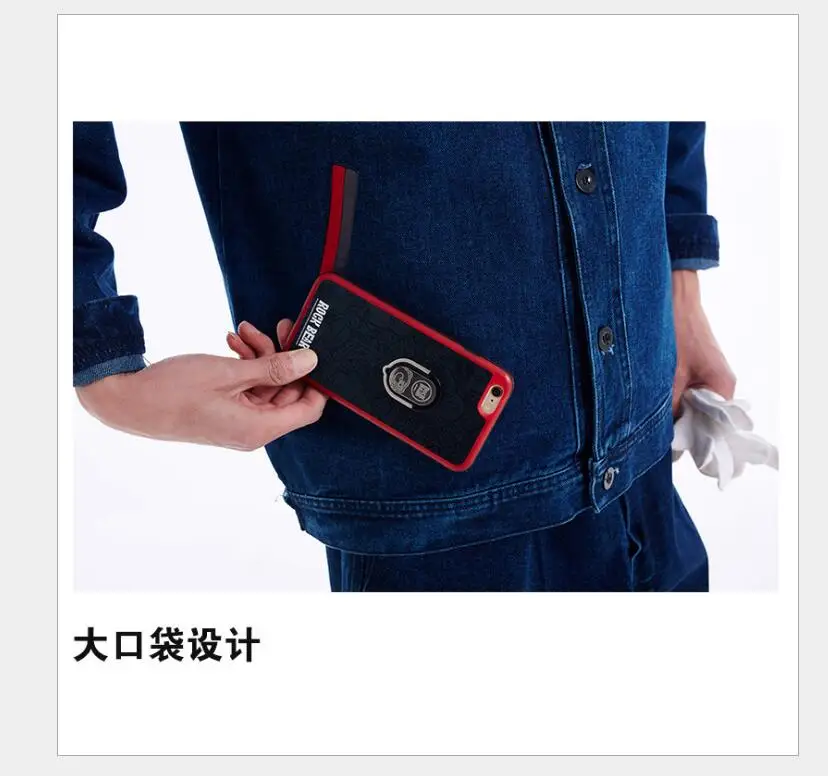 Work Clothing All Cotton Jeans Electric Welding Auto Repair Painting Machine Dustproof Labor Protective Overalls