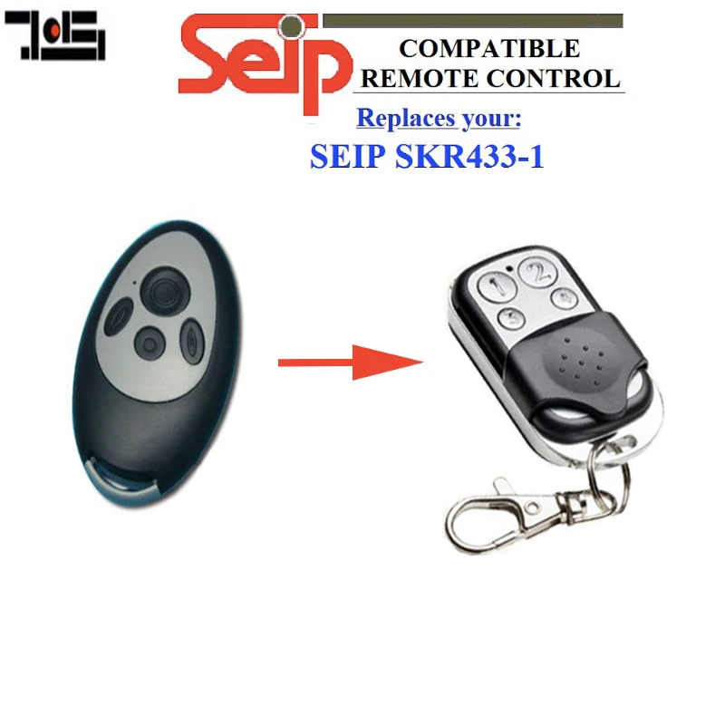 

For Seip SKR433-1 replacement 433,92mhz remote control