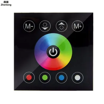 

DC12V-24V 2 CH 2 Channel Touch Panel RGB Full Color Led Controller Wall Mounted RGBW Panel Light for Smart Home Light Decoratio