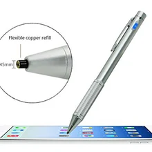 1,45 мм стилус СИБ Active емкостный Экран стилус для ipad для Iphone 6 6s 7 7 plus для ipad стилус Металл карандаш