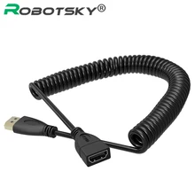 Robotsky Весна Удлинительный кабель, HDMI Мужской к женскому HDMI к HDMI 4 K 3D 1080 P провода для HDTV ЖК-дисплея ноутбука PS3 проектор компьютер