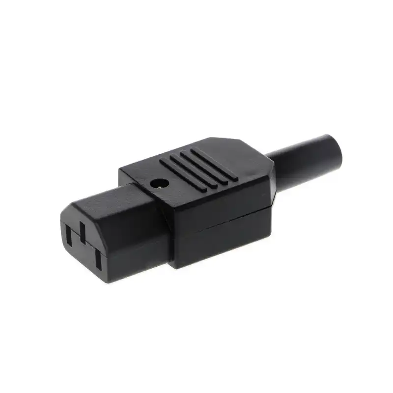 Black 3pin Socket 10A //250V IEC 320 C13 Female Plug Rewirable Power Connector BE