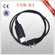 hot sale USB K1 plug PC programming cable for baofeng walkie talkie UV-5R BF-888S(China (Mainland))