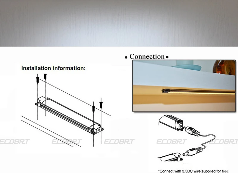 LED Aluminum Lamp 2pcs/lot 30cm Long 12V LED Cabinet Lights 3W Lighting Fixture bar for Furniture / Showcase / Wardrobe