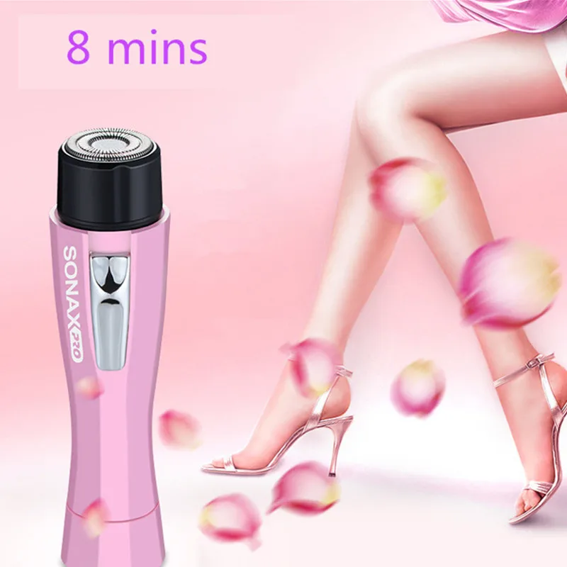 Women Epilator Electric Lady shaver Washable Bikini Trimmer Body Facial Hair Removal Portable razor depilador Battery Operated