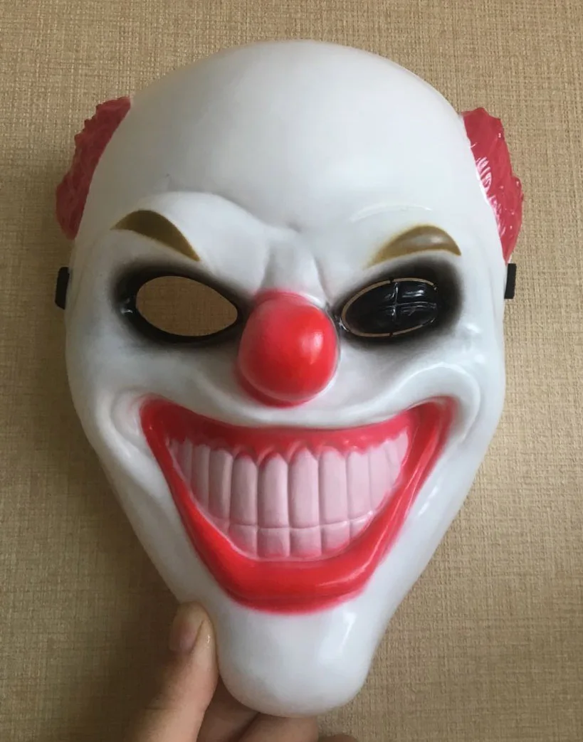 Новинка маска для носа клоуна PAYDAY 2 The Heist Joker реквизит ужасная на Хэллоуин|Маски
