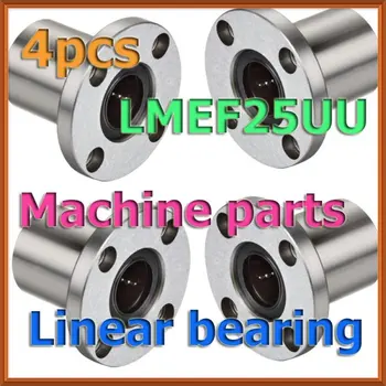 

lot of 4pcs LMEF25UU 25x40x58mm flange linear motion ball bearing for 25mm shaft
