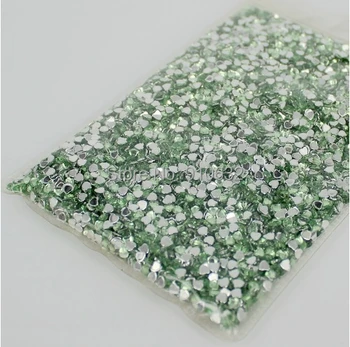 

10,000PCS Green HEART RHINESTONES FLATBACK 3mm BEADS GEMS FOR NAIL ART CRAFT SCRAPBOOKING