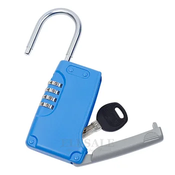 High Quality Hidden Key Safe Box 4-Digital Password Combination Lock With Hook Mini Metal Secret Box For Home Villa Caravan 1