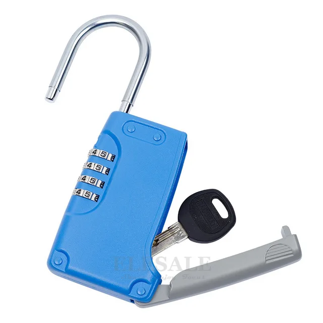 High Quality Hidden Key Safe Box 4-Digital Password Combination Lock With Hook Mini Metal Secret Box For Home Villa Caravan 1