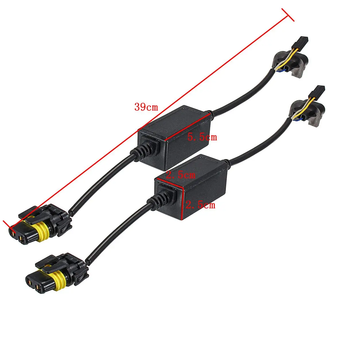 2 шт H4/H13/9007 Для жгута реле Привет/LO Би ксенон жгут провода 12 v авто провода адаптера разъем для Би-ксенона 35 W/55 W