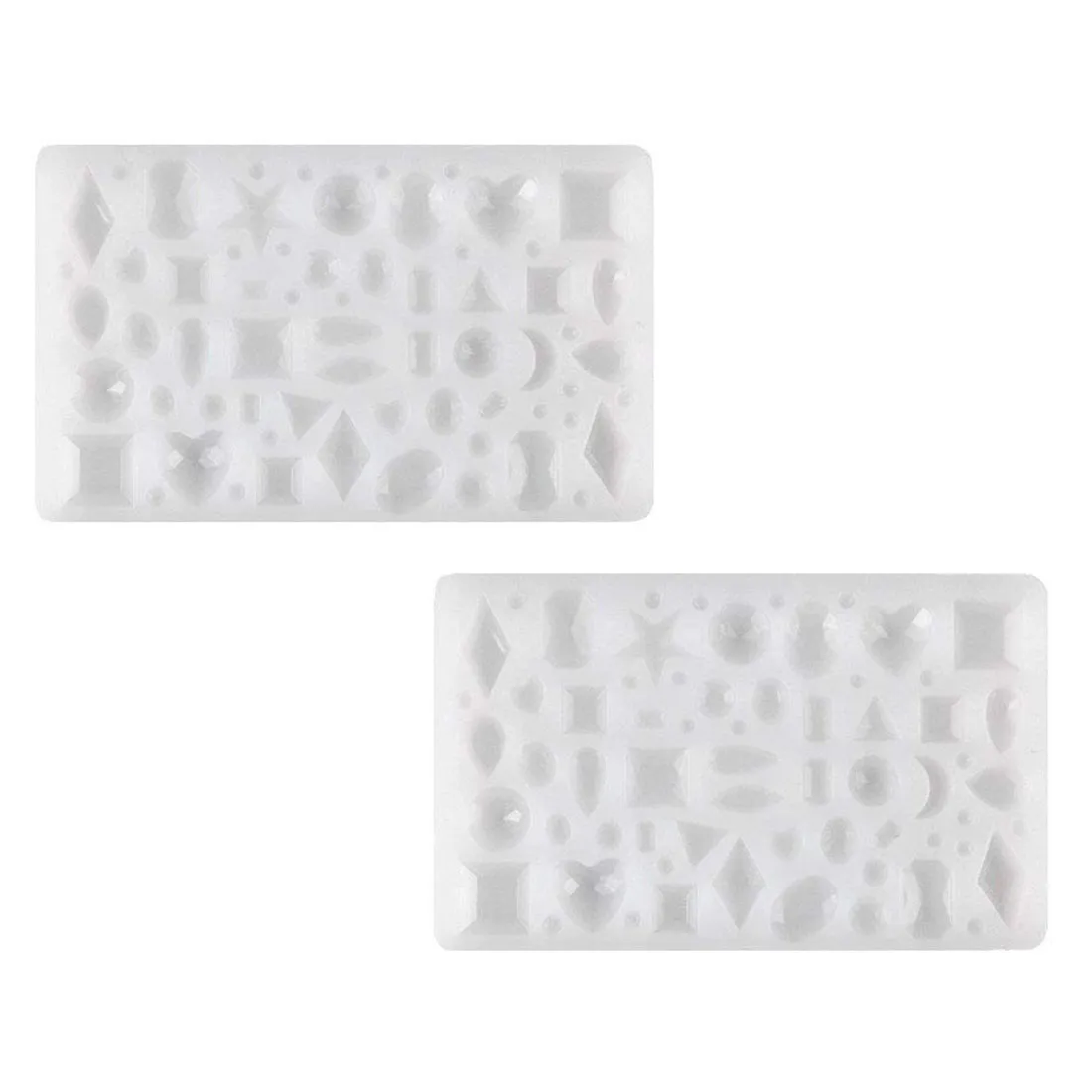 

2pcs Multi Shape Mini Silicone Jewelry Earring Necklace Pendant Making Mold DIY Handmade Craft Tool