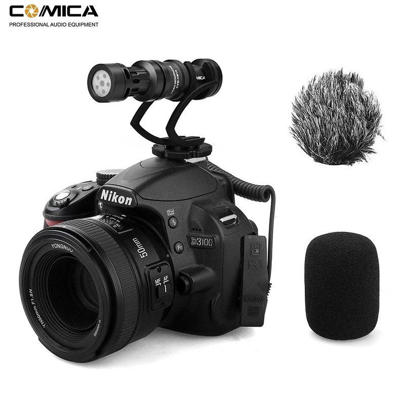 Comica CVM-VM10II Video Recording Mic On Camera / Phone Microphone for Canon Nikon Sony DSLR Camcorder for iPhone Samsung S9 S10 Comica CVM-VM10II Video Recording Mic On Camera / Phone Microphone for Canon Nikon Sony DSLR Camcorder for iPhone Samsung S9 S10