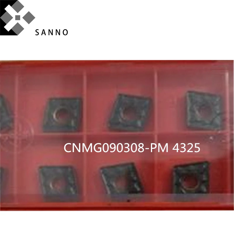 

10 шт. высокое качество cnc карбидные вставки CNMG090308-PM 4325 токарный станок лезвие режущего инструмента Токарные вставки