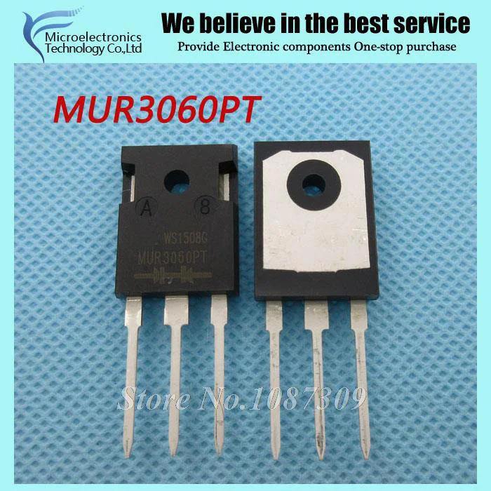 5 шт. новый оригинальный Диод Быстрого Восстановления MUR3060PT MUR3060 TO-247 | Электронные