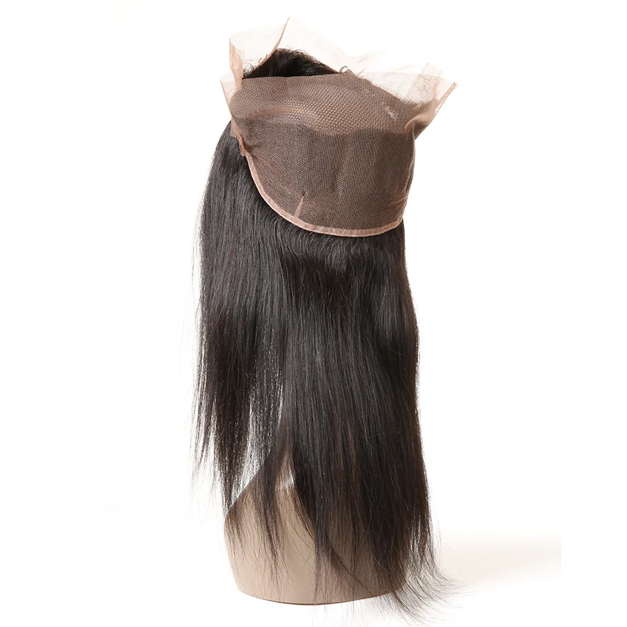 SATAI прямые волосы 360 кружева фронтальный натуральный цвет человеческие волосы 360 кружева фронтальный с пучки волосы remy