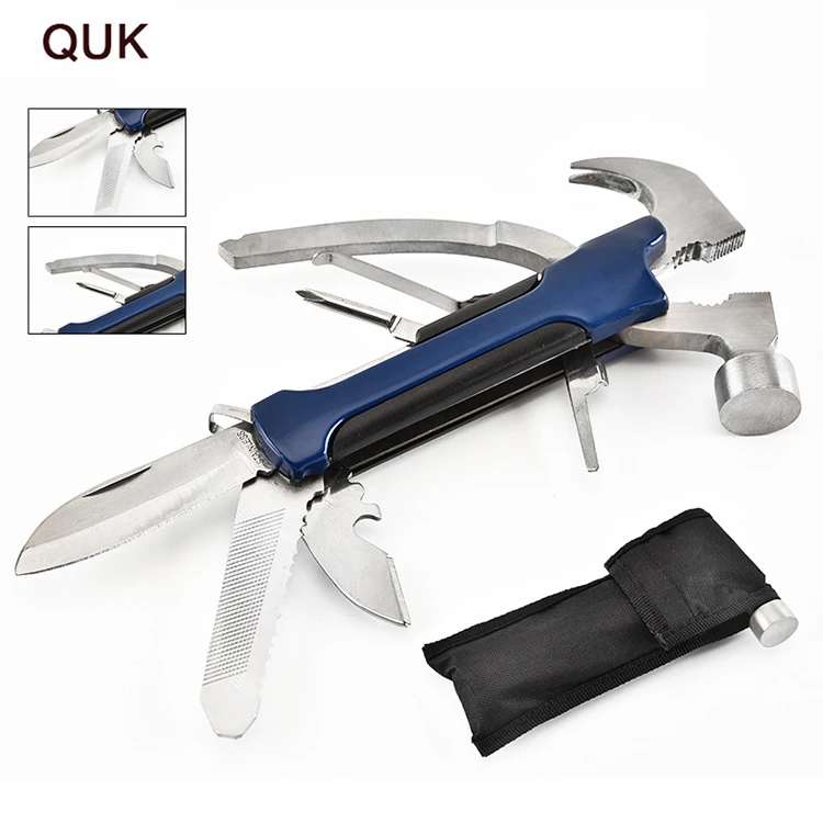

QUK Claw Hammer Screwdriver Saw Knife Pliers Tools Set Multi Folding Outdoor Camping Hand Tools Kit Portable Opener EDC TOOL