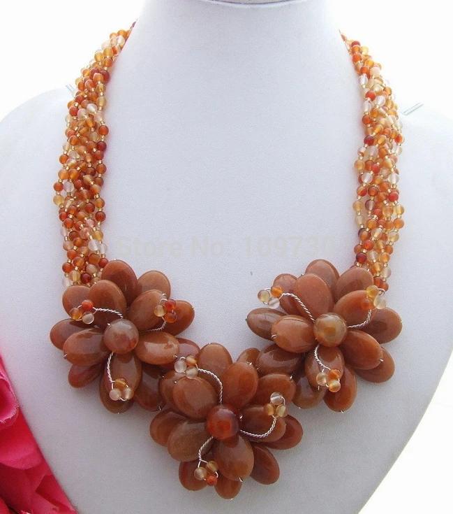 

Jewelr 004009 Carnelian&Jade Necklace