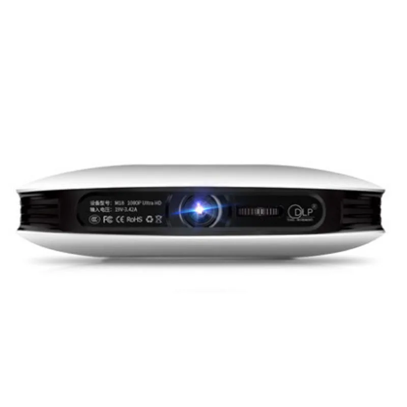 WZATCO Full HD 1080P 4K светодиодный активный мини DLP 3D проектор Android Smart WIFI 12000 мАч