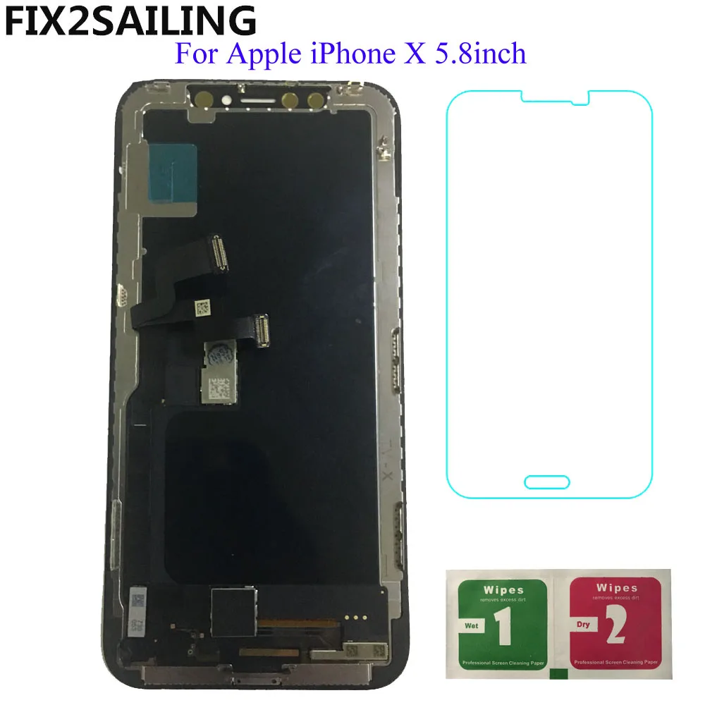

Grade For iPhone X LCD Display For Tianma iPhone X TFT Touch Screen With Digitizer Replacement Assembly Parts B 5.8 inch