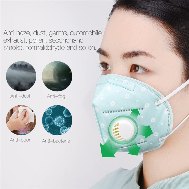5 стилей унисекс маска для лица PM2.5 противопылевая Маска дыхательный клапан Анти-пыль против загрязнений маска для рта промышленный пылезащитный уход за здоровьем