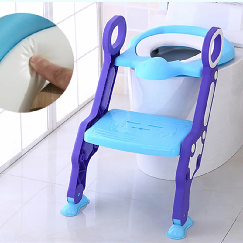 

New Style Baby New Design Folding Ladder Toilet High Quality Fashion Baby Potty Training Chair Plastic Toilet Stand Seat#236969