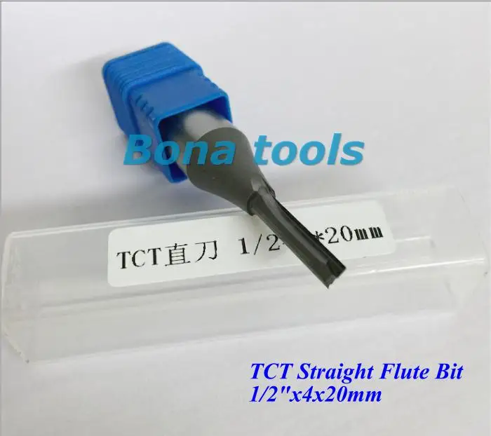 

1/2''*4.0mm*20mm Freeshipping CNC Straight End Mill woodworking insert router bit solid carbide TCT end milling cutter,MDF,PVC