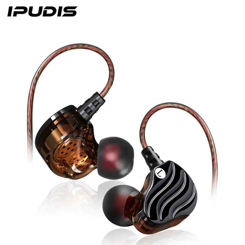 Ipudis HiFi проводные наушники двойной динамический 8 мм с микрофоном | Электроника