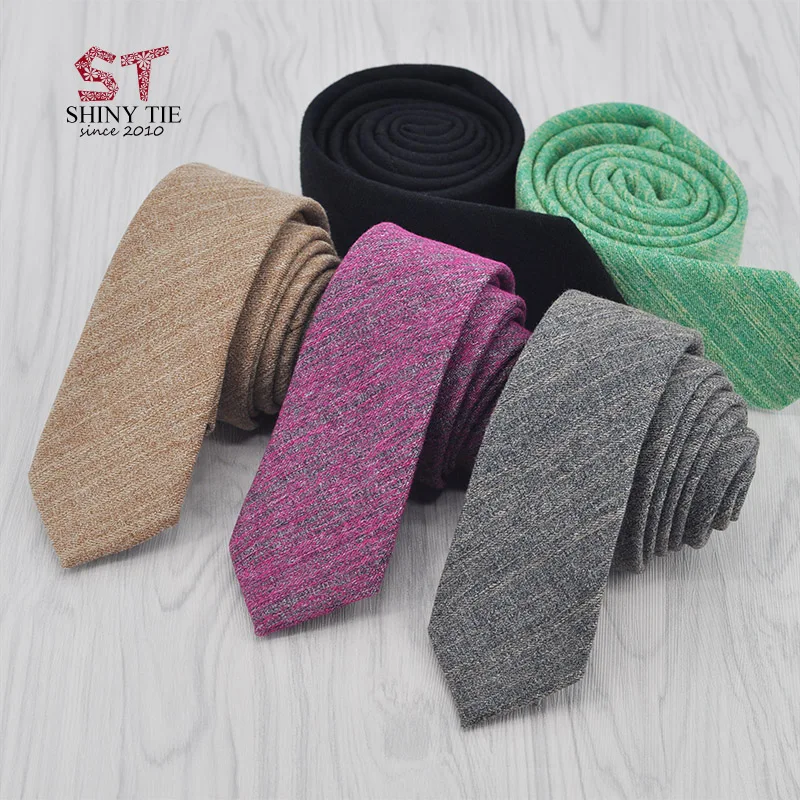 

2018 New Fashion Polyester Cotton Tie Soft Narrow Necktie For Men Handmade Tie Striped Solid Gray Black Leisure Gravata Neckwear