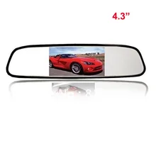 4.3 дюймов автомобиля Зеркало заднего вида Мониторы для автомобиля резервную Реверсивный Парковка