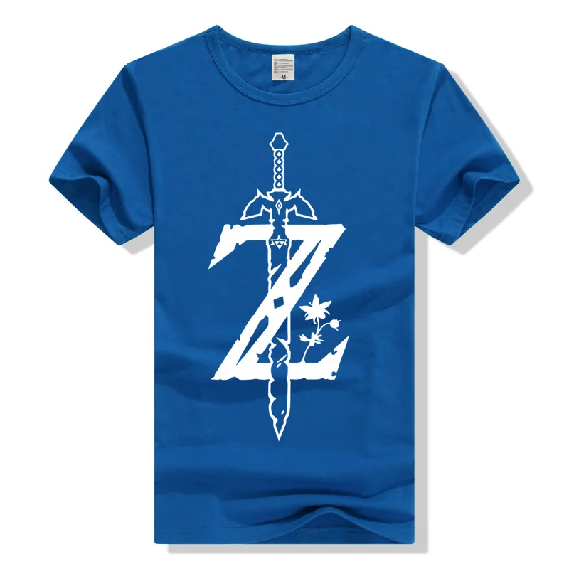 Zelda Logo T Shirt The Ledgend of Zelda Tshirt Men Clothing