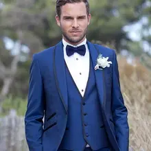 Королевская шаль воротник на одной пуговице 4 шт. персональный заказ Мода Terno Masculino красивый формальный красивый популярный мужской костюм