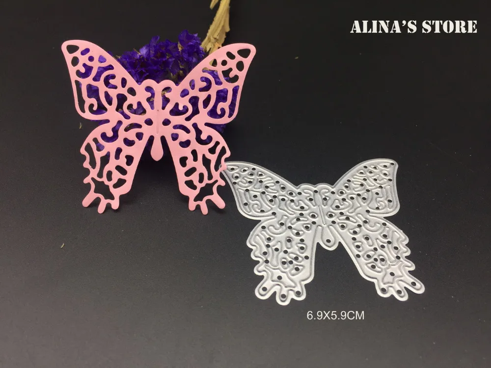 Dentelle Papillon En Metal De Coupe Meurt Diy Scrapbook Carte Cadre Enveloppe Insectes Decoratifs En Acier Pochoir Invitation Decorer Couper Meurt Aliexpress