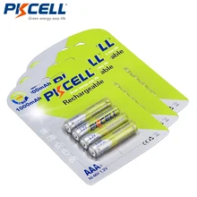 12 шт./3 crad PKCELL AAA батарея 1,2 в Ni-MH 3A 1000 мАч NIMH AAA аккумуляторные батареи Bateria Baterias
