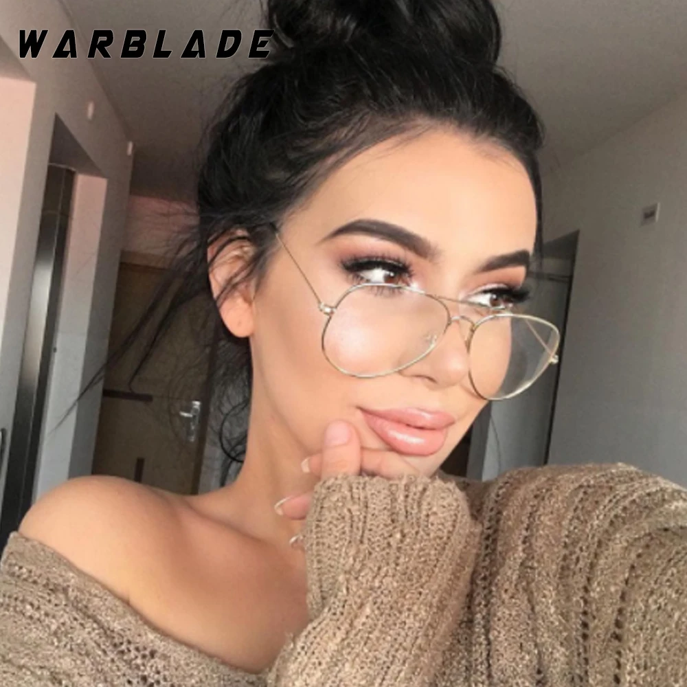 Warblade Band Glasses Alloy Gold Frame Glasses Classic Optics