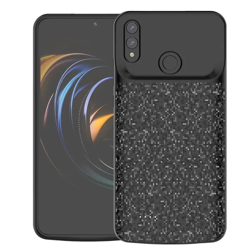Black Чехол с аккумулятором для huawei honor 8X, 5000 мА/ч, умный чехол с резервным зарядным устройством, чехол с аккумулятором для huawei honor 8X, чехол с аккумулятором - Цвет: Black
